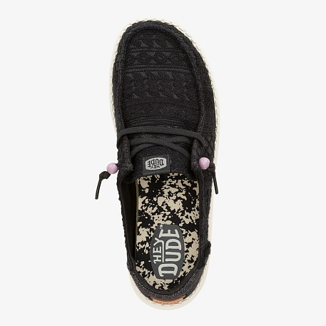 Кроссовки Hey Dude Wendy Crochet Lace Whi/Gld