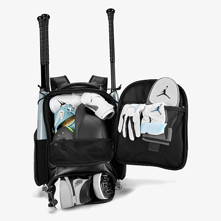 Рюкзак JORDAN FLY ELITE BAT PACK BLACK/BLACK/BLACK/METALLIC SILVER OSFM