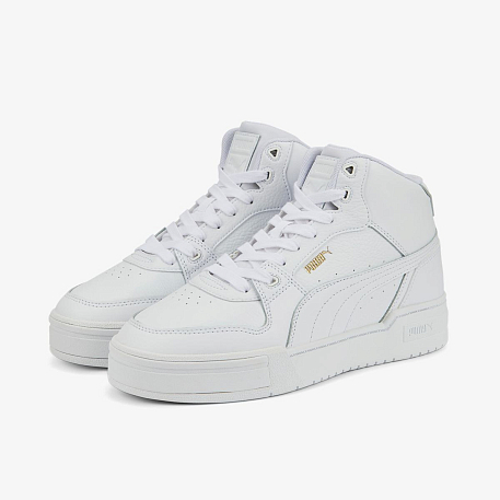 Кеды Puma CA Pro Mid White-Team Gold