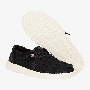 Кроссовки Hey Dude Wendy Crochet Lace Whi/Gld