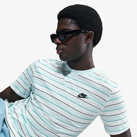 Футболка NIKE M NSW TEE CLUB STRIPE SP25