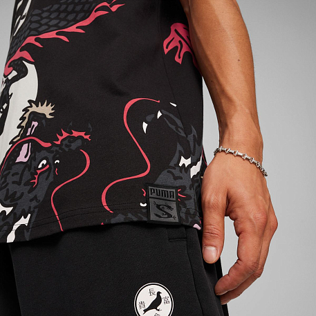 Футболка PUMA X STAPLE AOP Tee PUMA Black-Staple