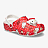 Клоги CROCS Hello  Kitty  Red  Classic Clog Mlt