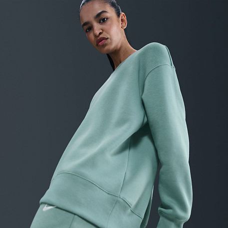 Толстовка NIKE W NSW PHNX FLC OS LONG CREW
