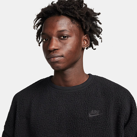 Толстовка NIKE M CLUB+ SHERPA WNTR CREW