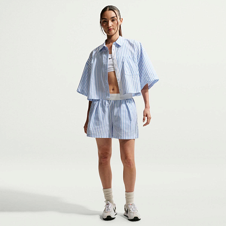Шорты NIKE W NSW OFFLN WVN PPLN STRP SHRT