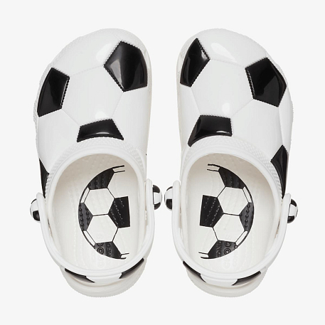 Клоги CROCS Classic Soccer Ball Clog T Whi/Blk