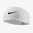 Повязка на голову NIKE DRI-FIT FURY CLASSIC WIDE HEADBAND WHITE/BLACK/BLACK OSFM