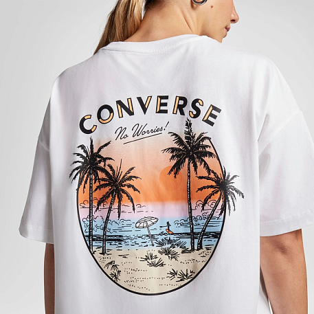 Футболка Converse BEACH SCENE PALM TREE TEE