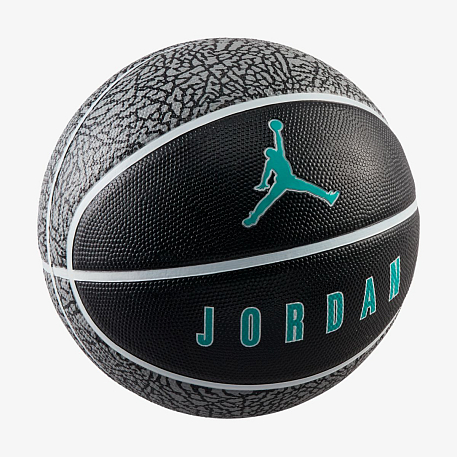 Мяч баскетбольный JORDAN PLAYGROUND 2.0 8P DEFLATED BLACK/WHITE/WHITE/CLEAR JADE 07