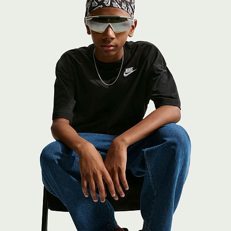 Футболка NIKE K NSW TEE OS EMB FUTURA LBR
