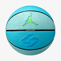 Мяч баскетбольный JORDAN PLAYGROUND 8P L DONCIC DEFLATED COPA/BLACK/LASER BLUE/ELECTRIC GREEN 07