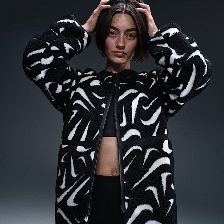 Толстовка NIKE W NSW COZY HBR JKT