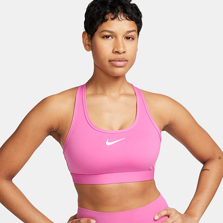 Топ NIKE W NK SWSH MED SPT BRA