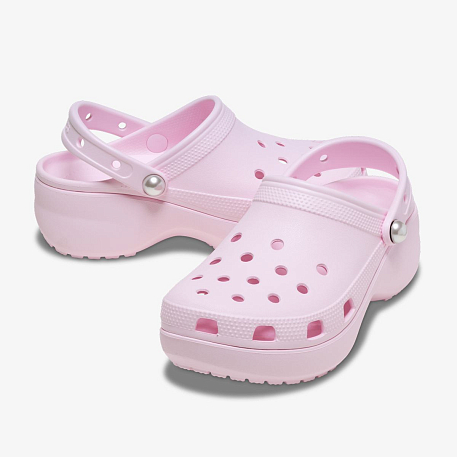 Клоги Crocs Classic   Platform   Pearl Clog PkM