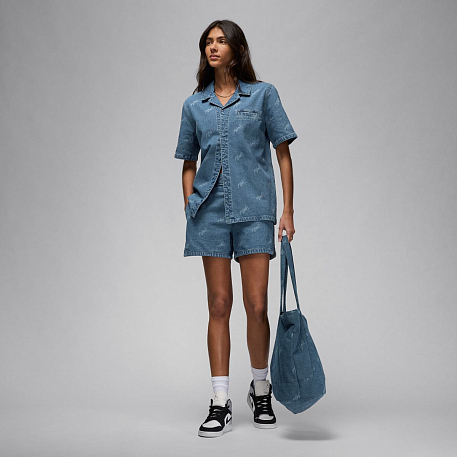 Футболка JORDAN W SS AOP WVN TOP