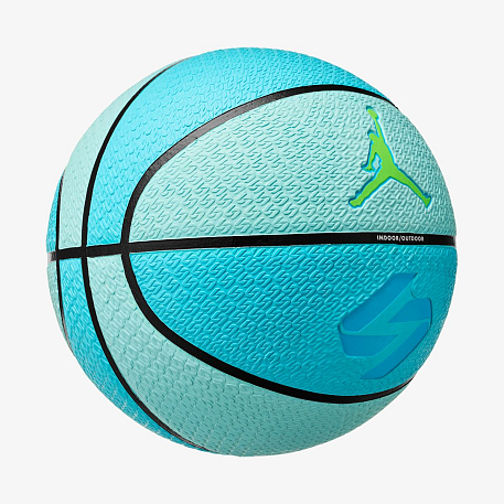 Мяч баскетбольный JORDAN PLAYGROUND 8P L DONCIC DEFLATED COPA/BLACK/LASER BLUE/ELECTRIC GREEN 07