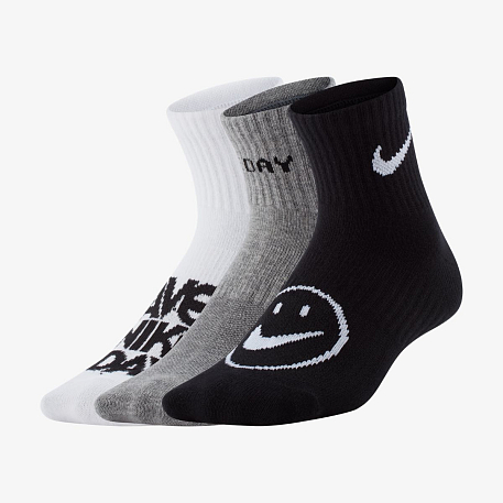 Носки NIKE Y NK ED LTWT ANKL 3P NKDAY 144