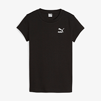 Футболка CLASSICS Ribbed Slim Tee PUMA Black