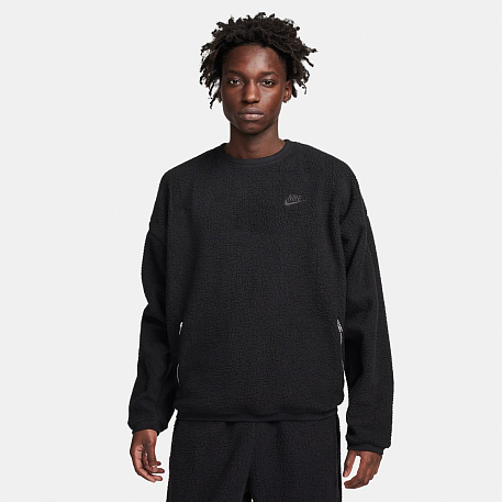 Толстовка NIKE M CLUB+ SHERPA WNTR CREW