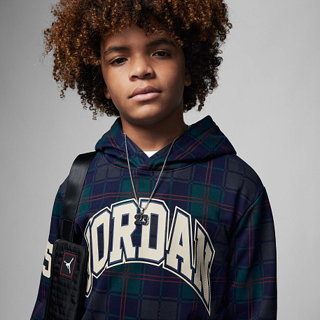 Толстовка Jordan Essentials PLAID Pullover Hoodie