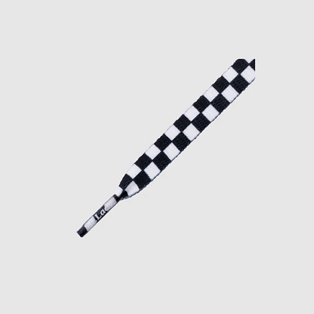 Шнурки Mr.Lacy Printies Checkered Black/White
