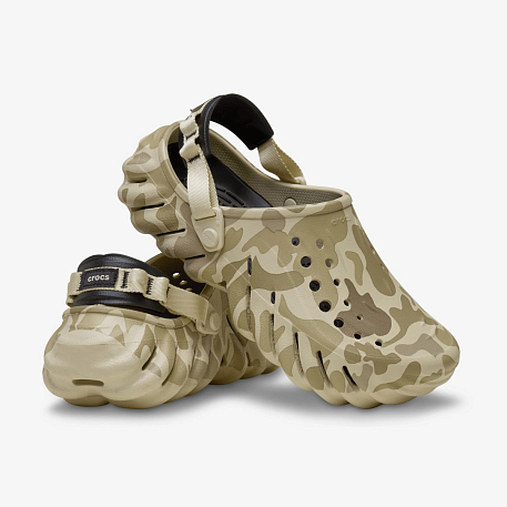 Клоги Crocs Echo Duck Camo Clog Char/Blk